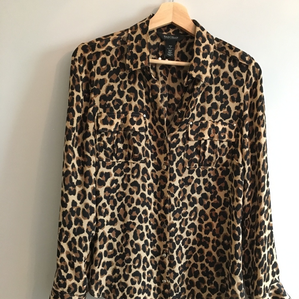 WHBM l00% Silk Blouse $110 retail!
